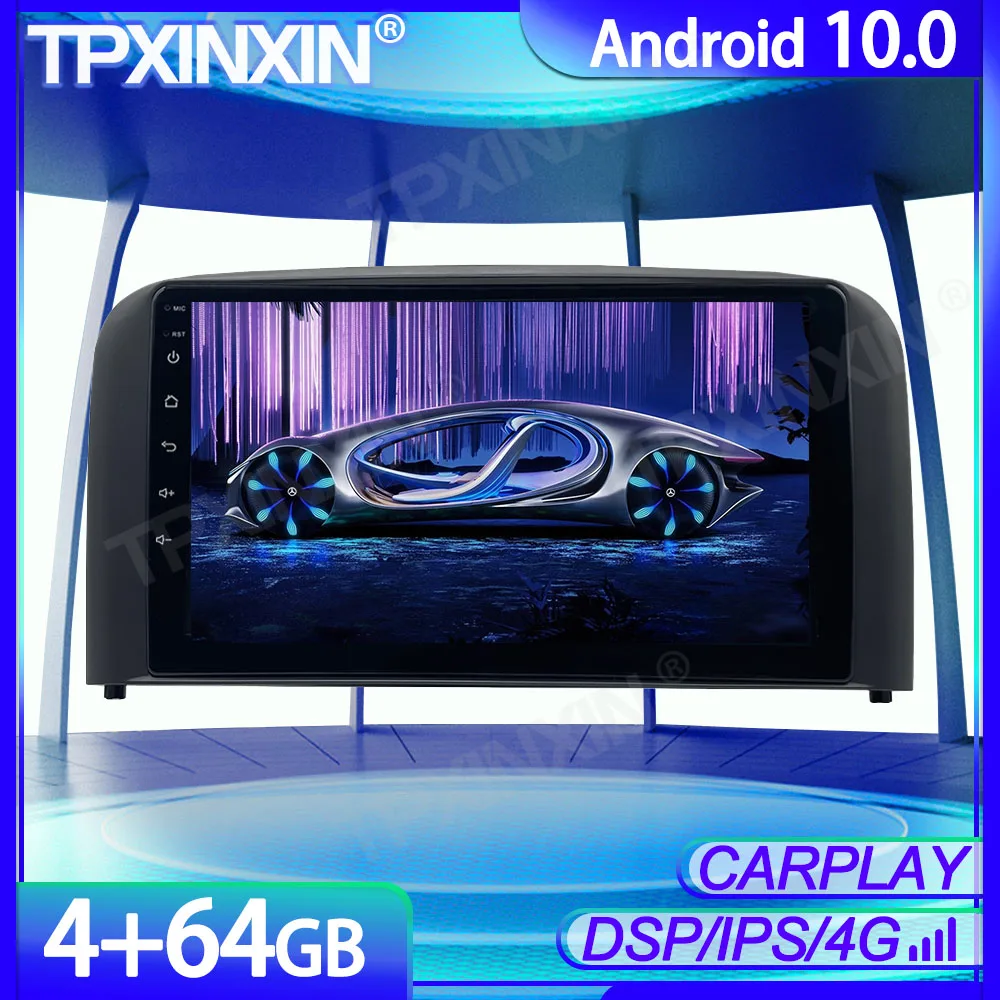 구매 무선 카플레이 안드로이드 10 자동차 GPS 네비게이션, 볼보 S80 1998-2006 헤드 유닛 자동차 멀티미디어 플레이어 자동 스테레오 라디오 IPS DSP