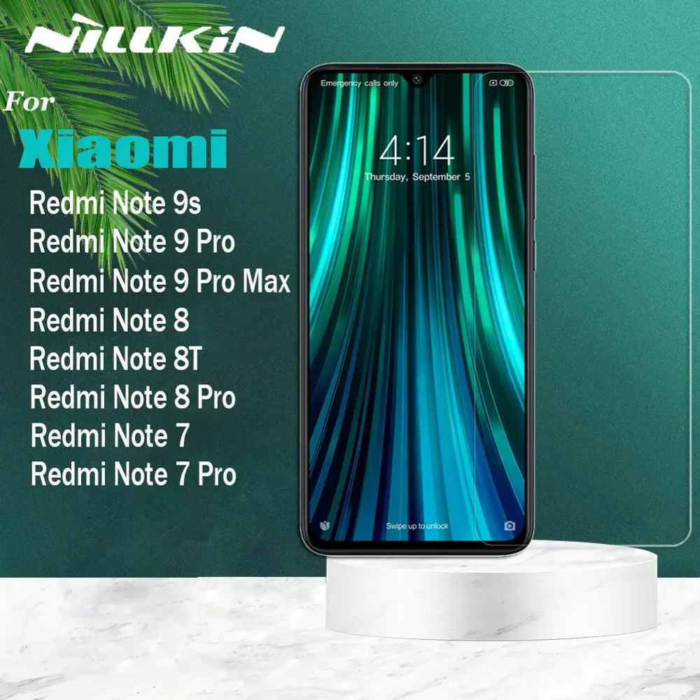 Защитное стекло Nillkin 9H для Xiaomi Redmi Note 9s 9 Pro Max 8T 8 7 Note9 Note8 Note7 из закаленного