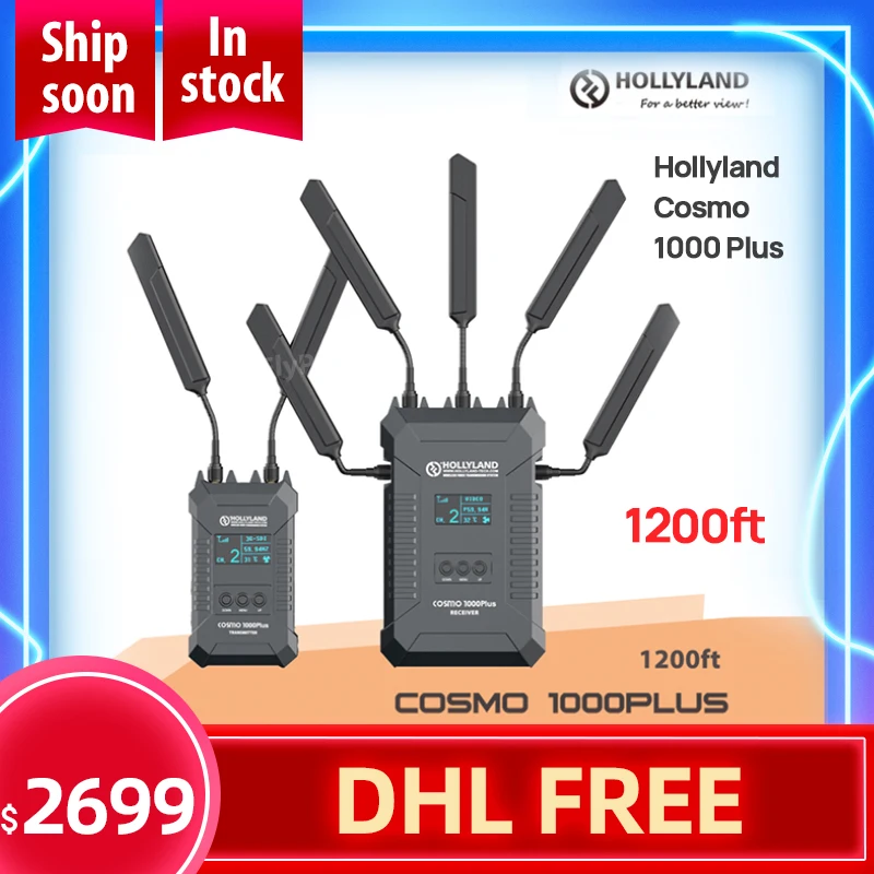 Hollyland Cosmo 1000 Plus SDI/HDMI совместимая Беспроводная система передачи видео 1080 футов P