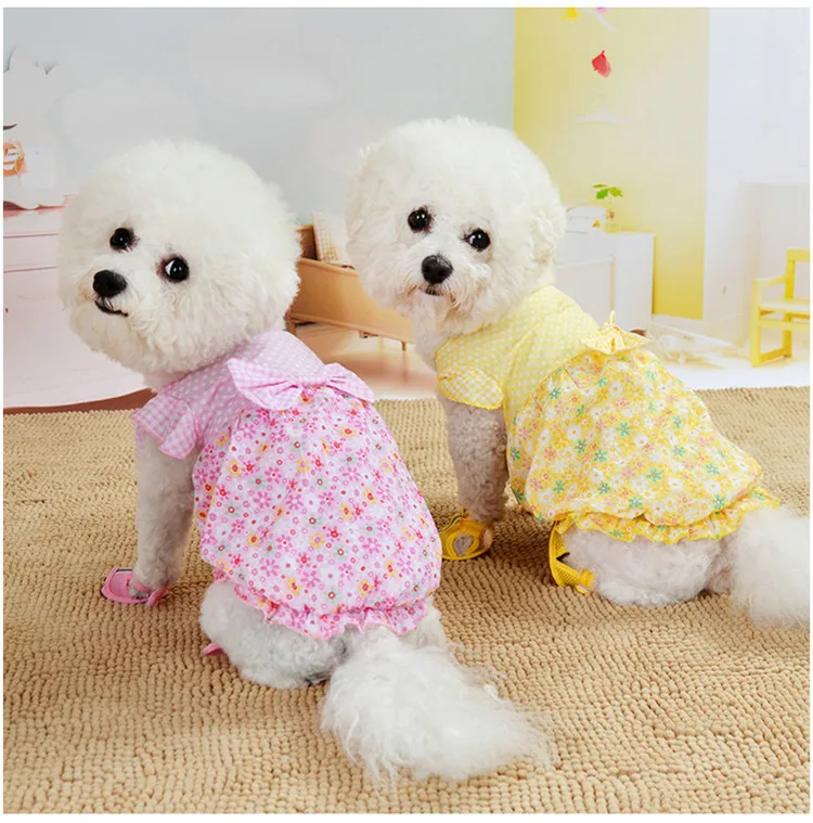 

Cute Princess Dress For Dogs Cats Cozy Summer Puppy Skirt Pet Dress Sundress Princess Party Small Dog Skirt Outfit Dog Clothes