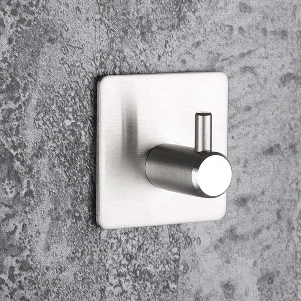 

Strong Viscose Coat Hook Stainless Steel Bathroom Towel Hanger Non-drilling Kitchen Hanging Hook 14 /16mm