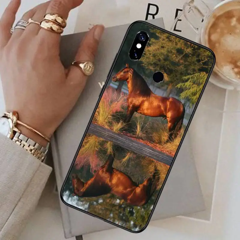 

Watercolor Horse Horses Running Phone Case For Xiaomi Redmi note 7 8 9 pro 8T 9S Mi Note 10 Lite pro