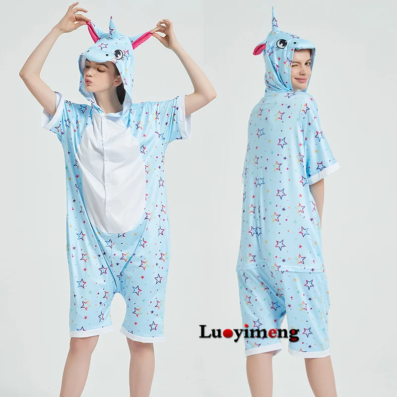 

Sexy Onesie Sleepwear For Adults 2020 Unicorn Fox Kigurumi Pajamas Romper Women Cartoon Animal Unisex Onesies Nightwear Pyjamas