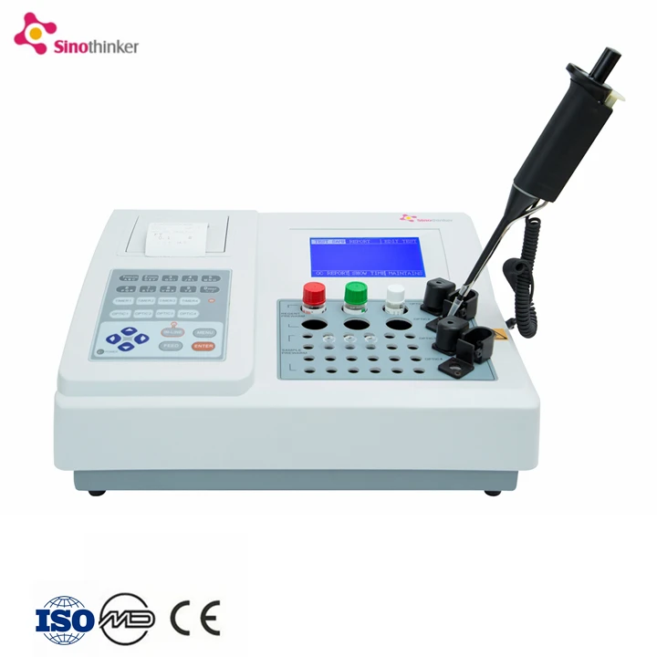 

Blood testing equipment fully automatic four channels coagulation analyzer