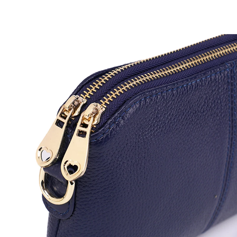 Women clutch bag female fashion genuine leather small shoulder wild mini multi-layer shell Mobile phone women purse | Багаж и сумки