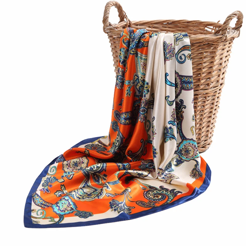 Дизайнерский шарф женский роскошный 2019 90*90 см квадратный зимний для женщин