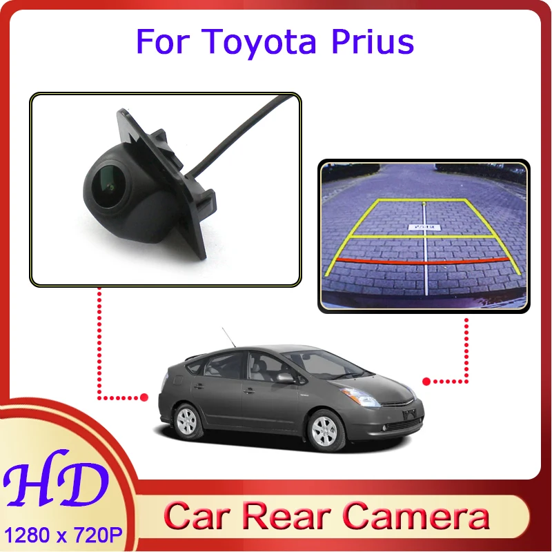 

Автомобильная камера заднего вида «рыбий глаз» для Toyota Prius/Prius Alpha 2009 ~ 2015, ночное видение, HD выделенный вид сзади, резервная камера 720P
