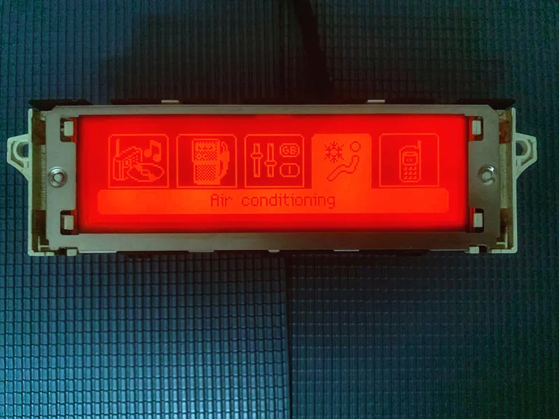 Красный экран Deutsh испанский итальянский португальский USB Bluetooth A/C дисплей монитор