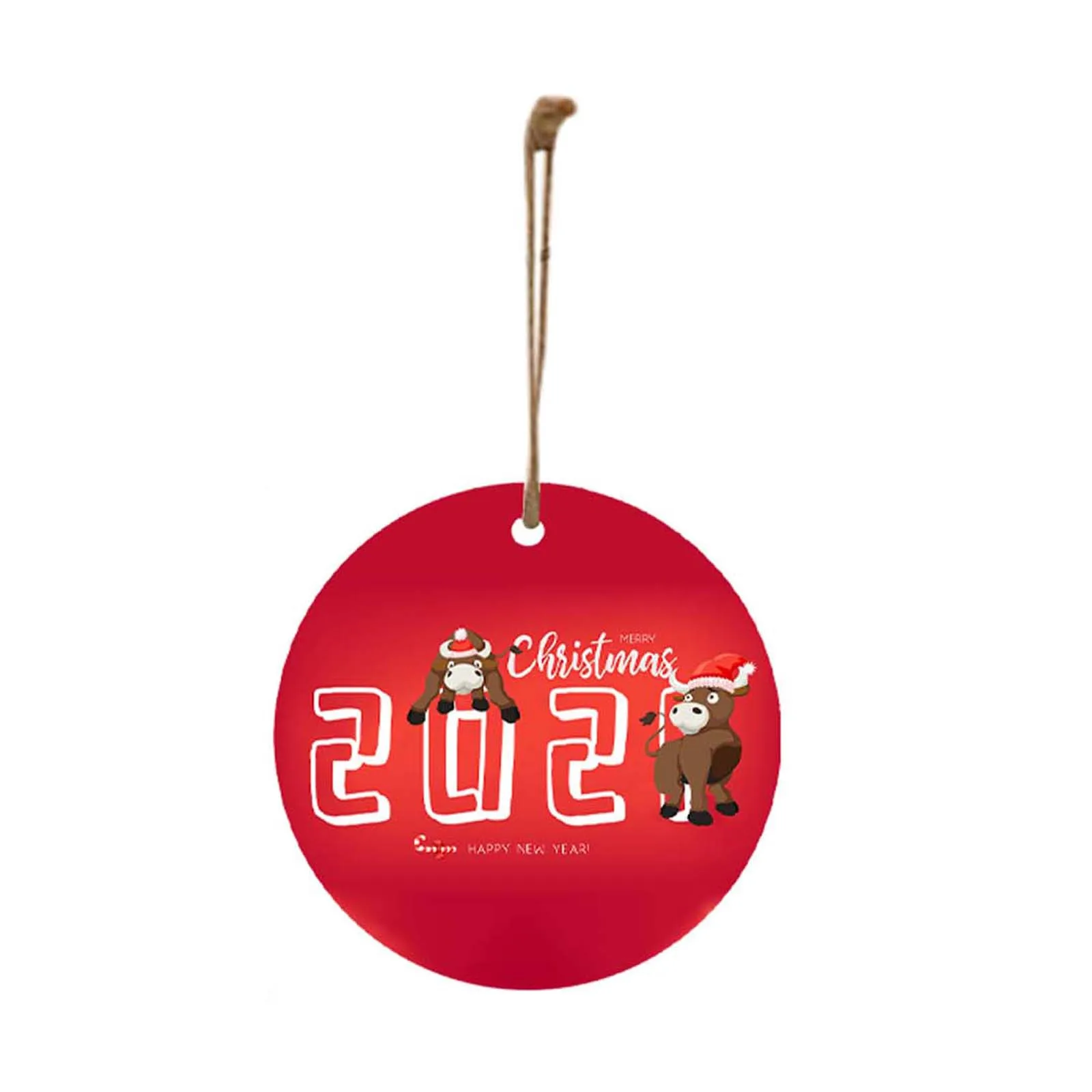 New 2021 Happy Year Christmas Decorations Fashion Unique Home Tree Pendant Cheap | Дом и сад