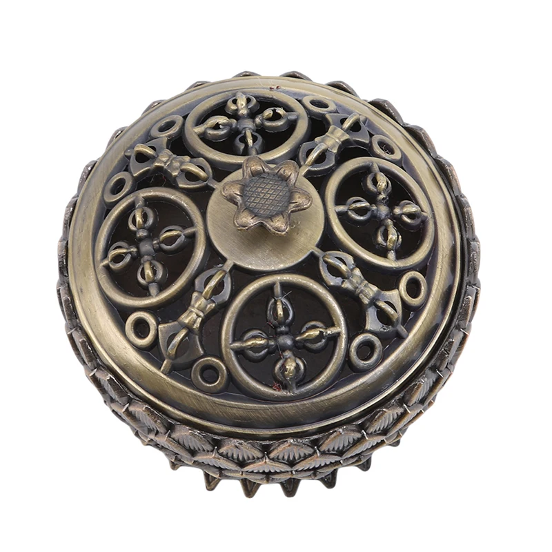 Creative Antique Flat Top Incense Burner Lotus Table Alloy Aroma Stove Line Coil Incensetower Furnace Home Decor | Дом и сад