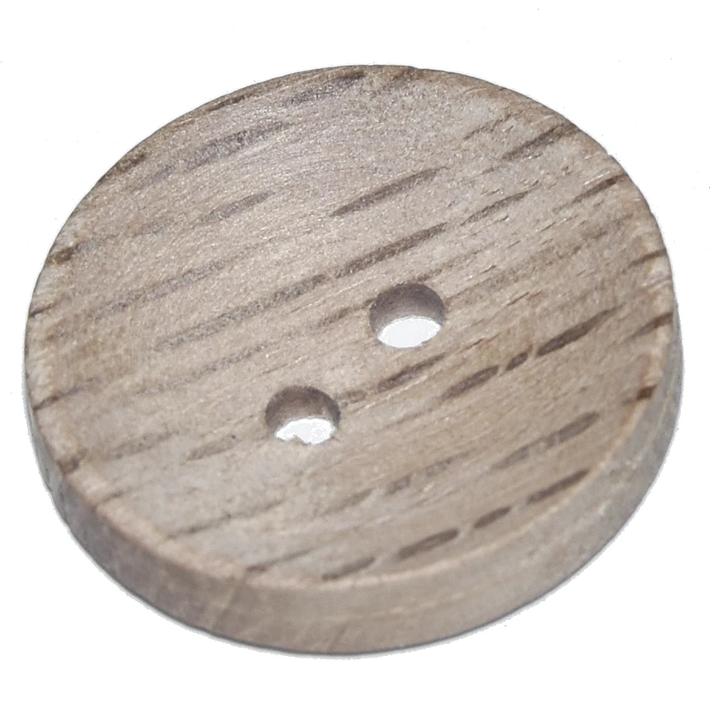 Пуговицы деревянные с 2 отверстиями 15-20 мм 30 шт.