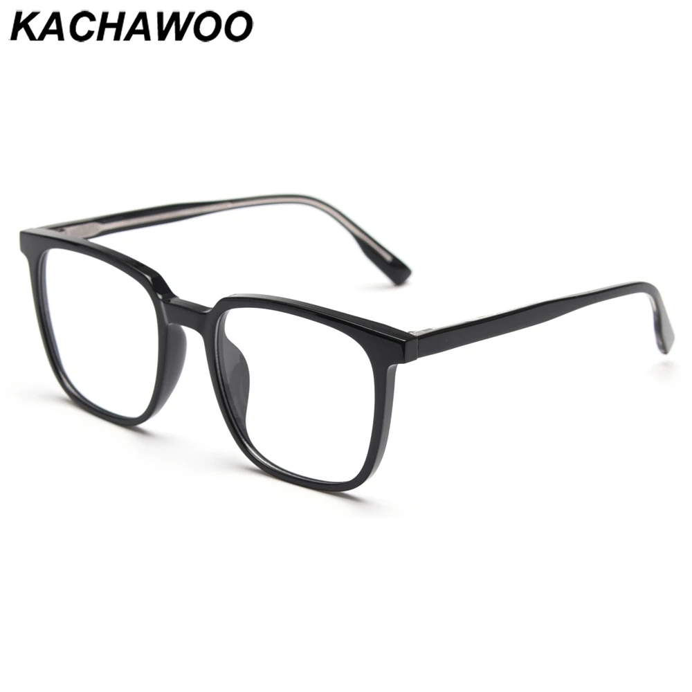 

Kachawoo tr90 square glasses black leopard grey acetate women Korean spectacle frames men optical high quality eyeglasses unisex