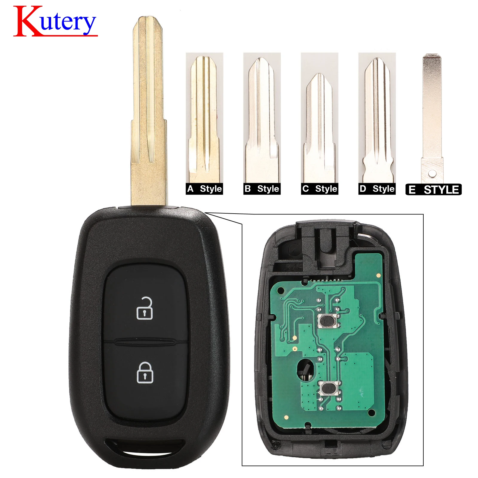 Дистанционный Автомобильный ключ kutery 433 МГц с чипом PCF7961M 4A для Renault Sandero Dacia Logan Lodgy
