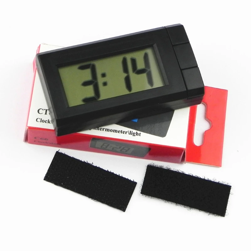 Автомобильные цифровые часы мини-часы для авто автомобильные с датой месяца