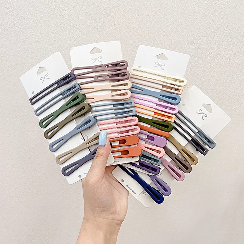 

7 шт./компл. заколка для волос матовая заколка для волос красочная шпилька Геометрическая пушистая заколка для волос полый зажим аксессуары ...