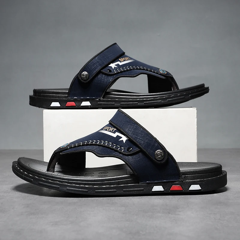 

Summer men's sandals flat bottom light casual men's sandals casual slippers herringbone sandals men's casual retro sandals