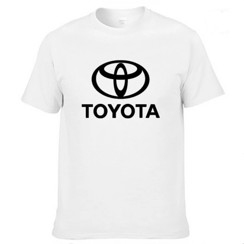 Мужская футболка с коротким рукавом и логотипом Toyota летняя повседневная