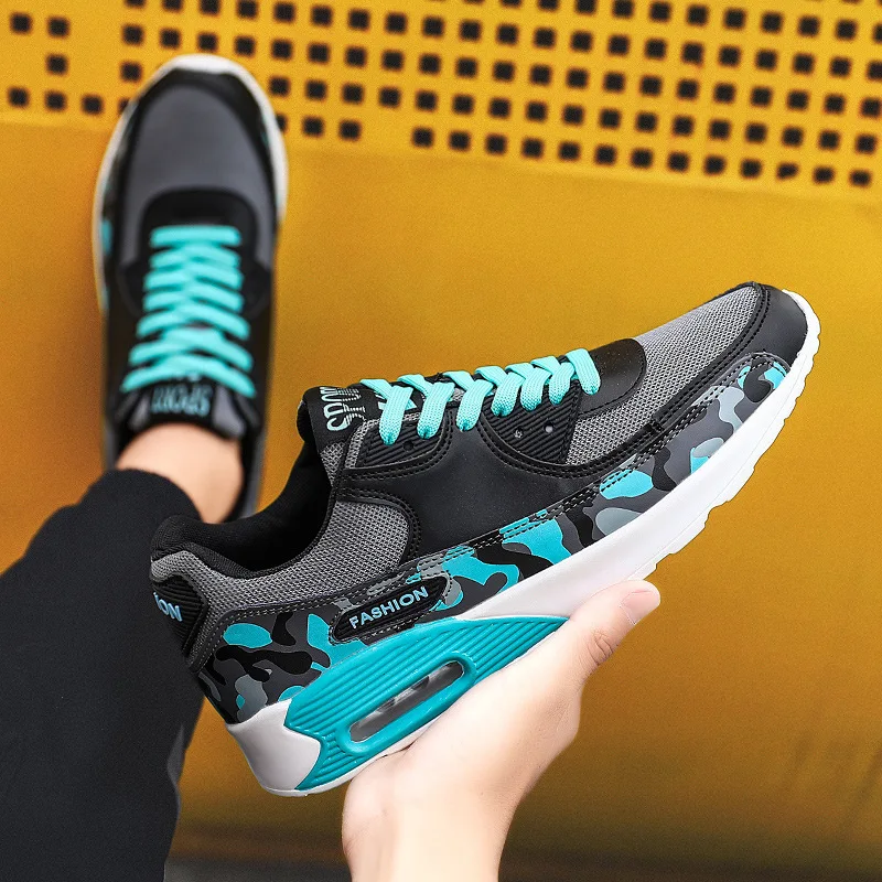 Мужские кроссовки для бега Дышащие с амортизирующей воздушной подушкой Парные