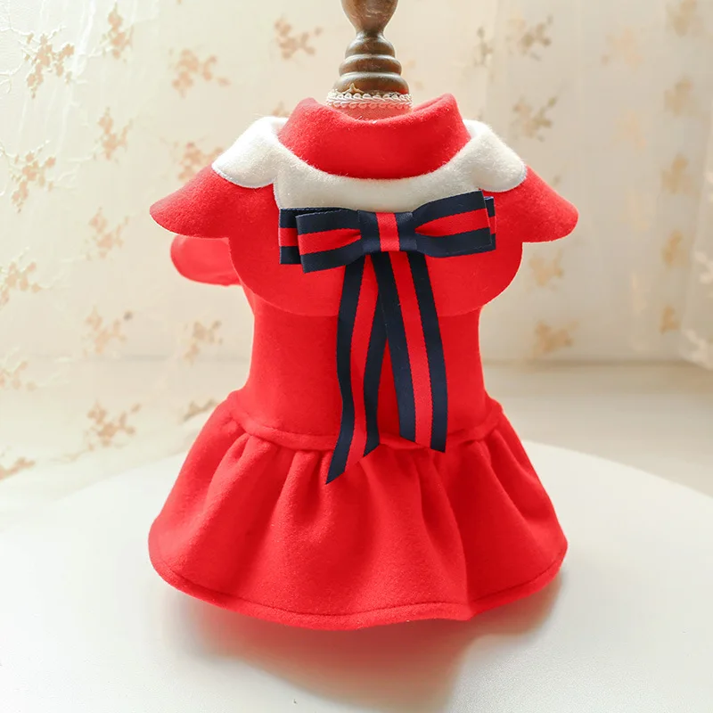 

Dog Clothes Winter Clothes Pet Supplie Clothing Spring and Autumn Cat Puppy Princess Skirt Dog Clothes for Small Dogs Yorkshire