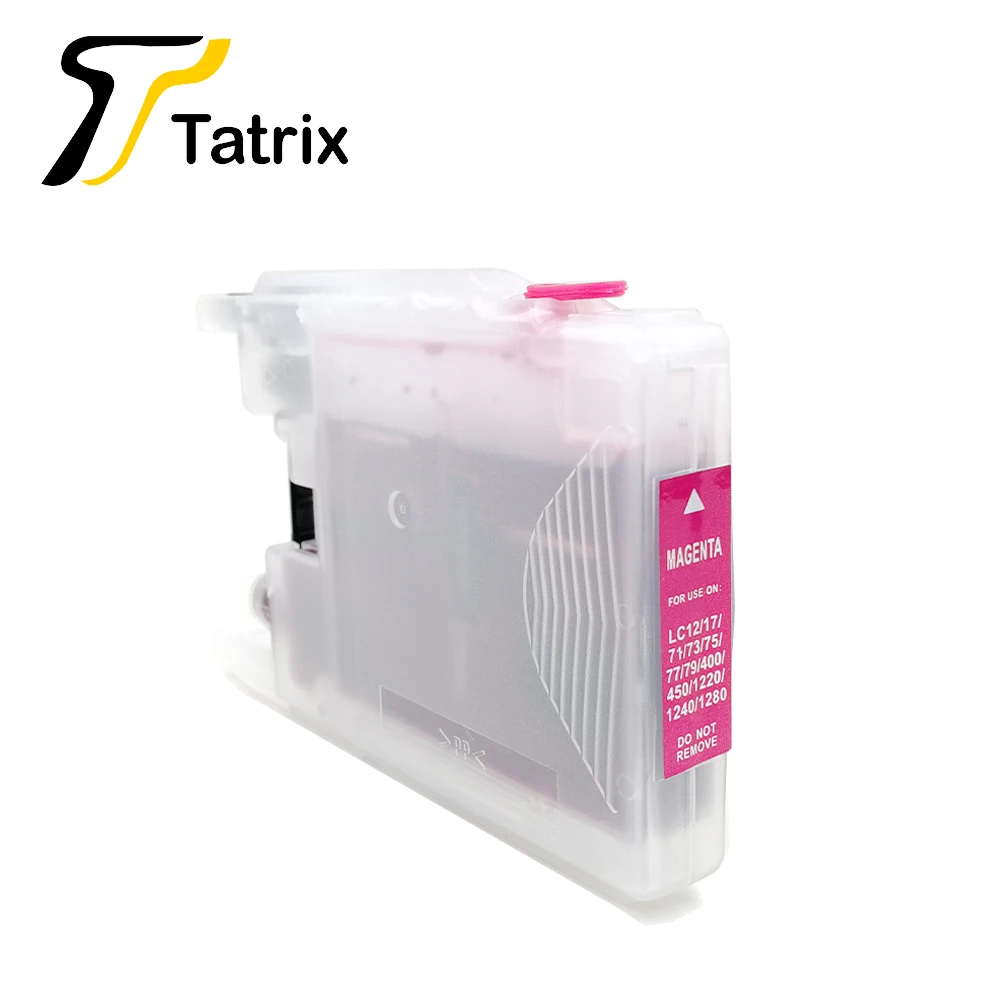 Tatrix LC12 LC73 LC75 LC1220 LC1240 LC17 LC77 LC79 LC1280 многоразовый чернильный картридж для Brother MFC J430W