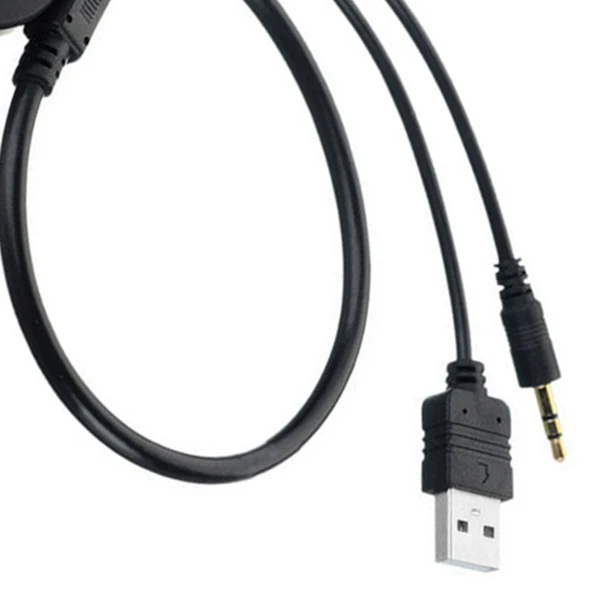 

USB & 3.5mm AUX to Bluetooth Audio Aux & USB Female Adapter Cable For Car BMW & Mini Cooper
