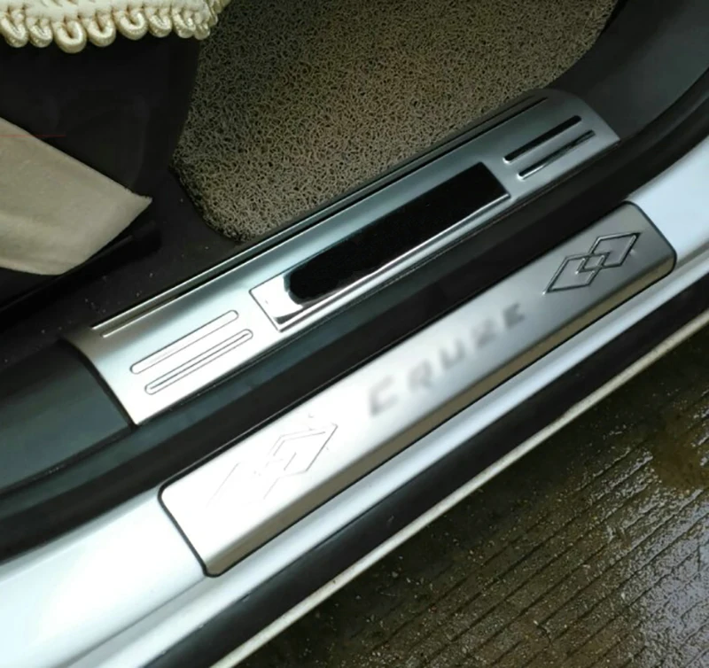 2013 204 2015 для Chevrolet Cruze накладки на порог автомобильные аксессуары из нержавеющей