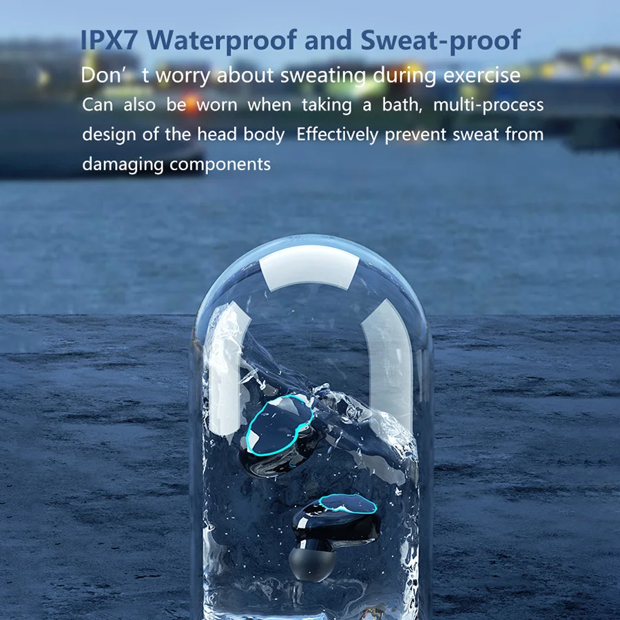 

M10 TWS Bluetooth Earphones Wireless HIFI Stereo Earbuds Headphones Bluetooth 5.0 LED Display Sport Waterproof Headsets With Mic