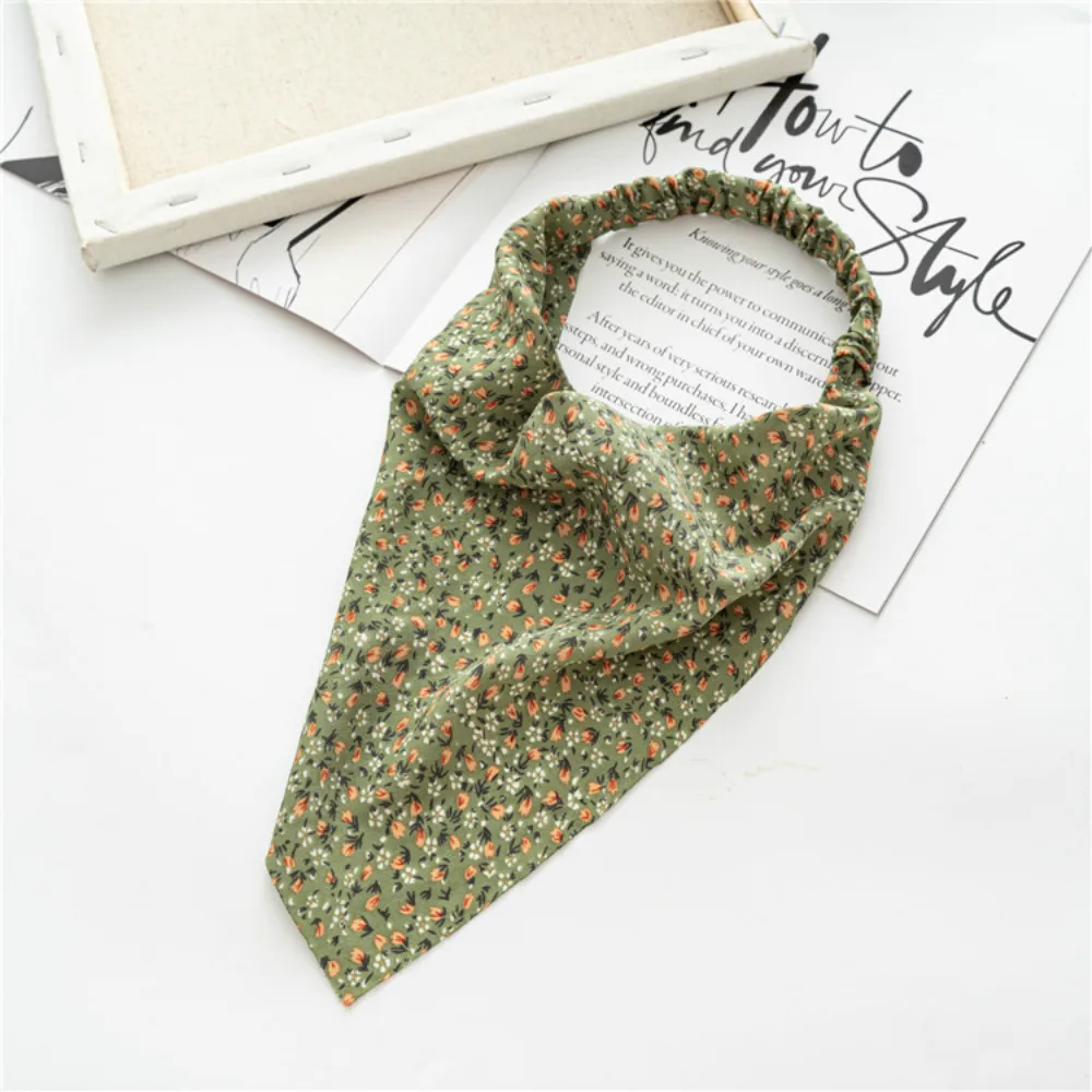 

Floral Elastic Hair Scarf Headband Head Kerchief Headband Print Floral Hair Scarves Head Scarf Hair Bandanas for Women