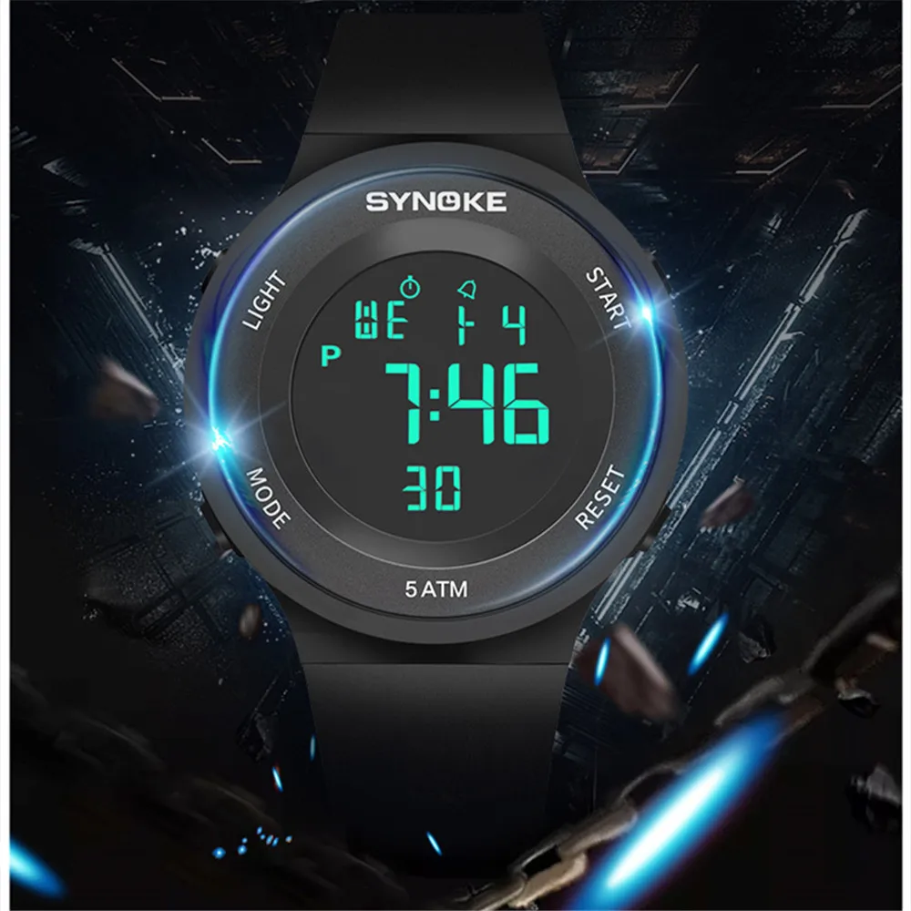 

College Wind Electronic Watch Waterproof Luminous Simple Trend Student Watch Boy Girl Watches Men's and Women's Sports Watches