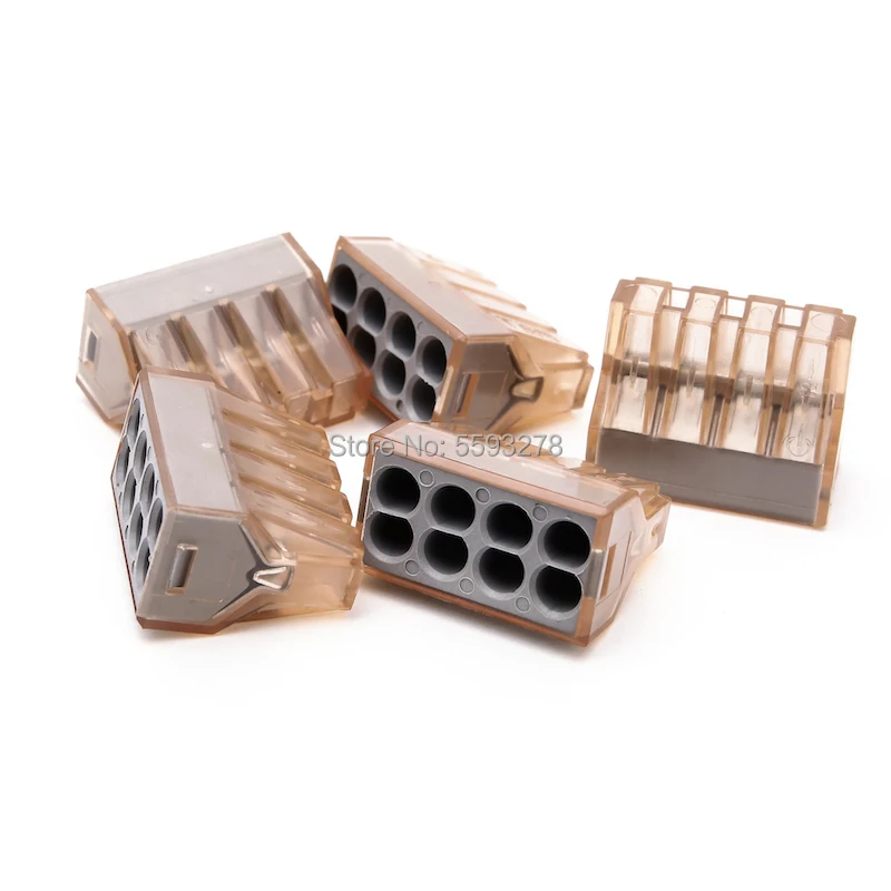 2 шт./лот 608 Соединительная коробка для проводников 4 контактная Клеммная колодка