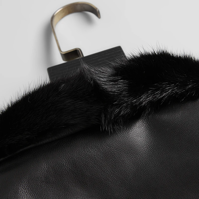 Куртка DK мужская из натуральной кожи теплая зимняя повседневная верхняя одежда