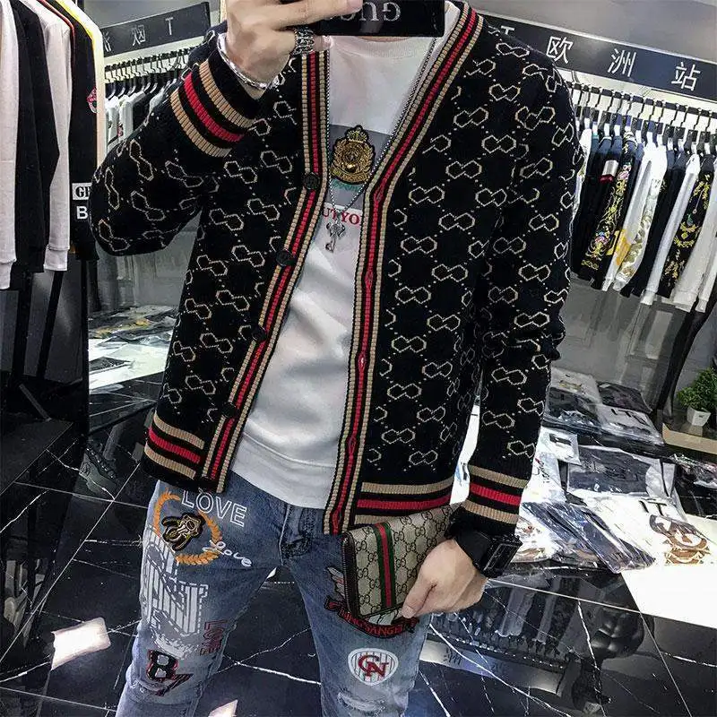 

Men's cardigan sweater, spring and autumn sweater, men's coat