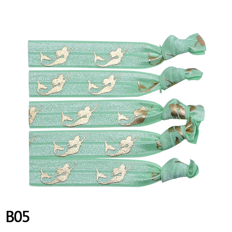 B05 Mermaid green 10 шт. надпись «Bride Tribe» девичник волос Веревка девичник браслет с надписью "Bride To Be" племени повязка на руку для волос аксессуары для свадебного декора - Цвет: B05 Mermaid green
