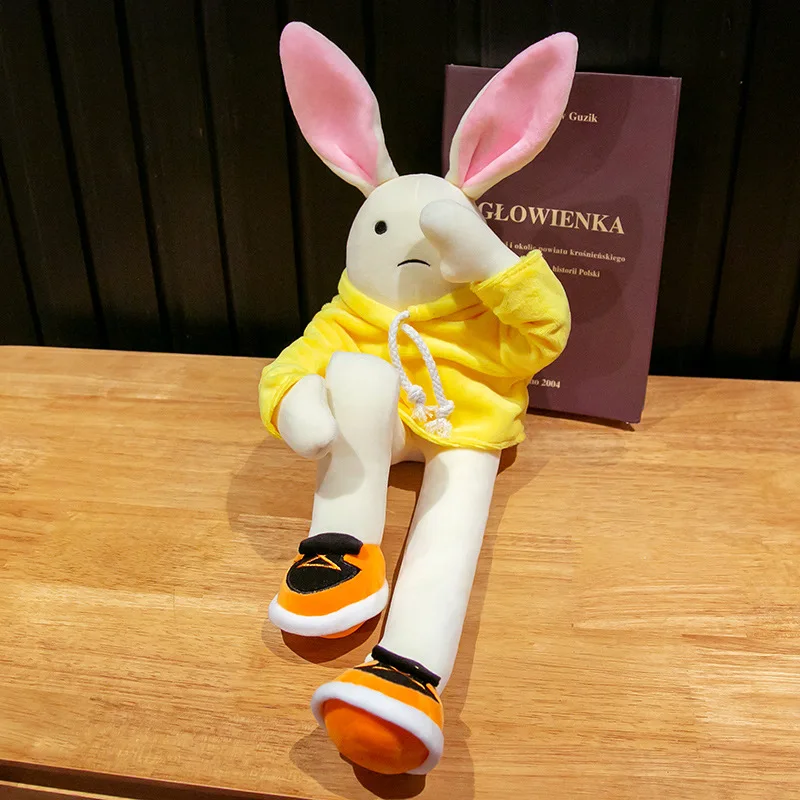 

Cute Stuffed Yellow Rabbit Plush Toy Soft Toys Bunny Kid Pillow Doll Birthday Gifts for Children Baby Accompany Sleep Toy