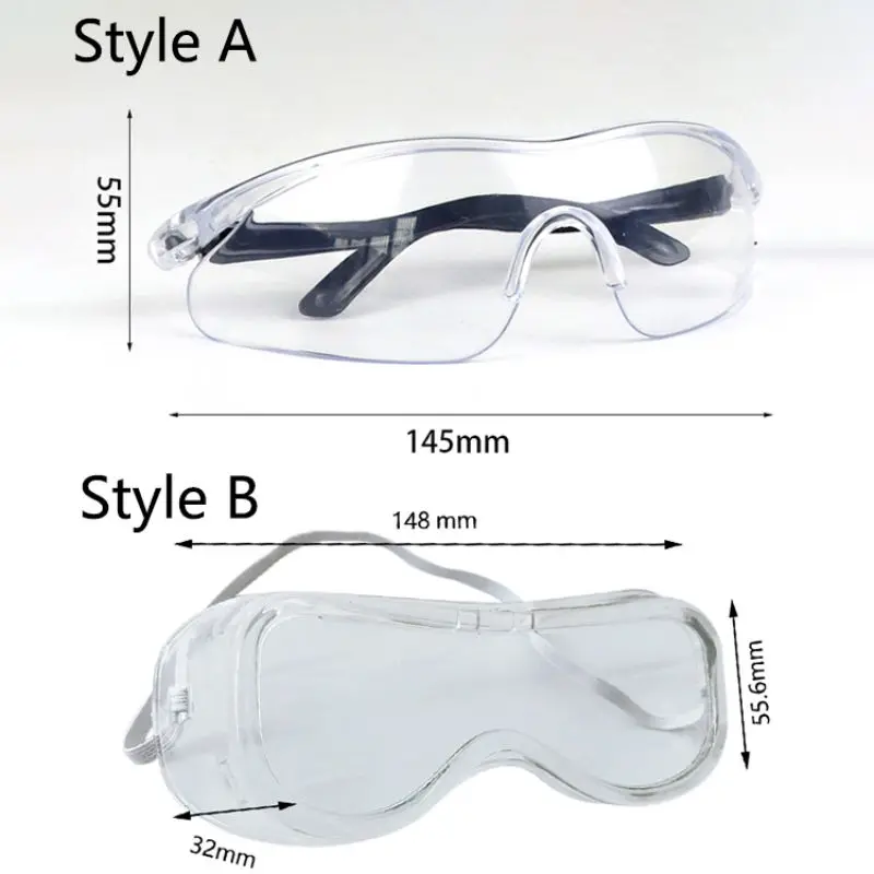 Антипылезащитные защитные очки с защитой от капель регулируемые для взрослых и