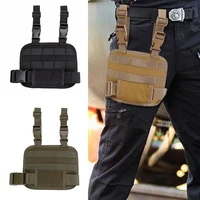 thigh drop leg molle platform adapter rig panel magazine pouch holster tactical molle attachment panel hunting accessory