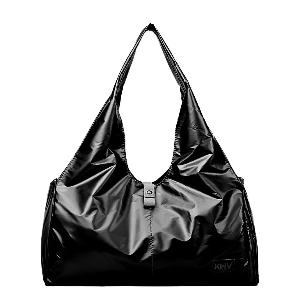 Розовый Блестящий Коврик для йоги сумка дорожная много карманов Водонепроницаемая короткая спортивная сумка с обувным отсеком для женщин для спортивного зала и фитнеса багаж