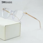 2020 брендовая круглая оправа для очков мужская оправа для очков при близорукости Мужская ацетатная фотопрозрачная винтажная оправа для очков OV5318