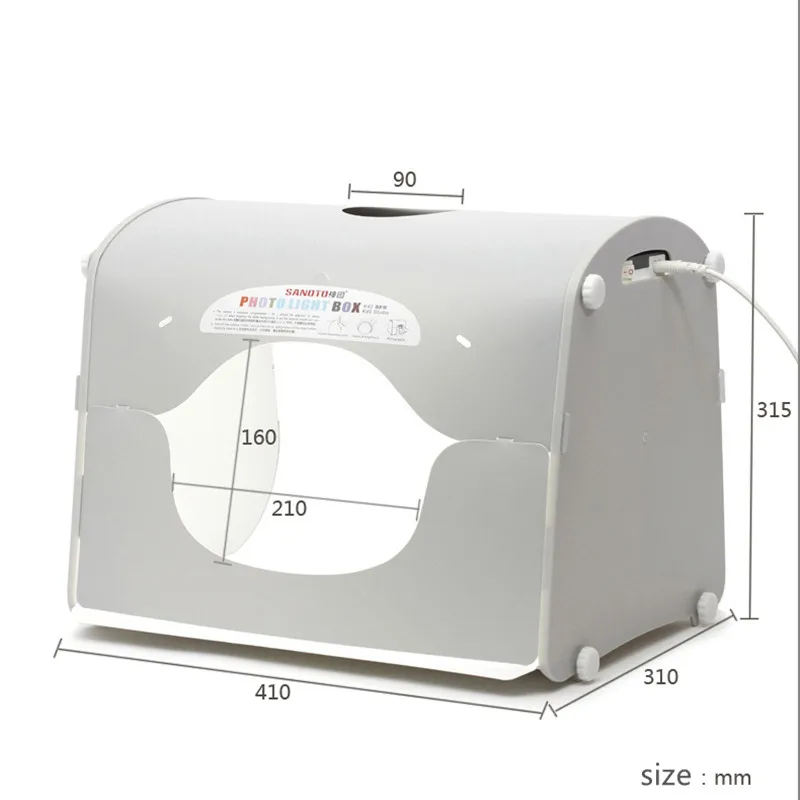 Складной софтбокс для фотостудии SANOTO светодиодный лайтбокс 40 см Настольная