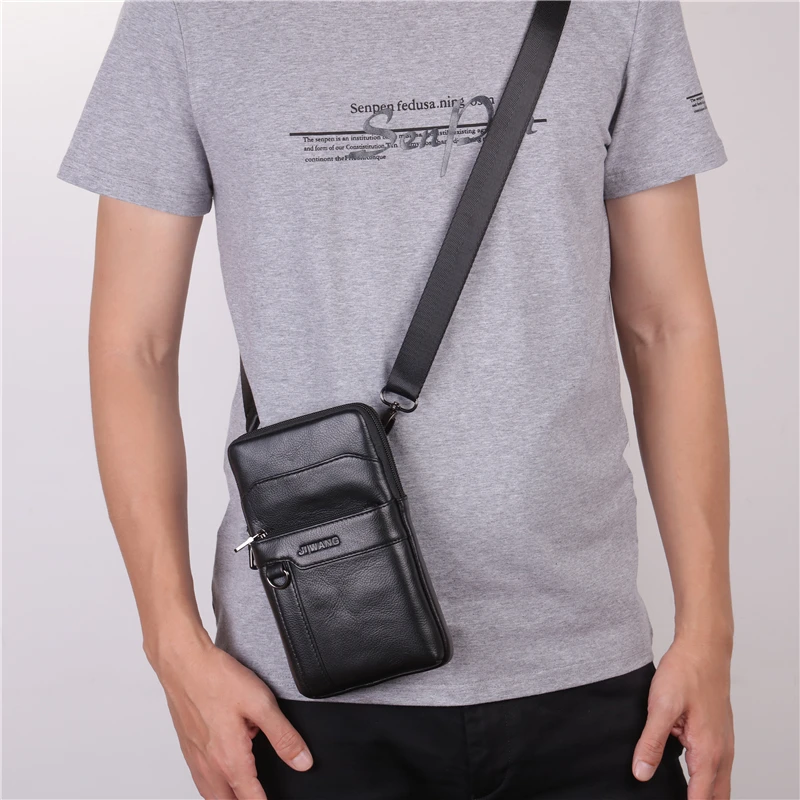 Маленькие сумки для мужчин натуральная кожа поясные через плечо