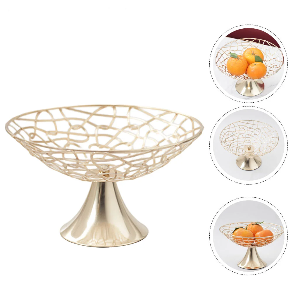 

1Pc Iron Art Basket Creative Snack Storage Basket Vegetable Fruit Basket