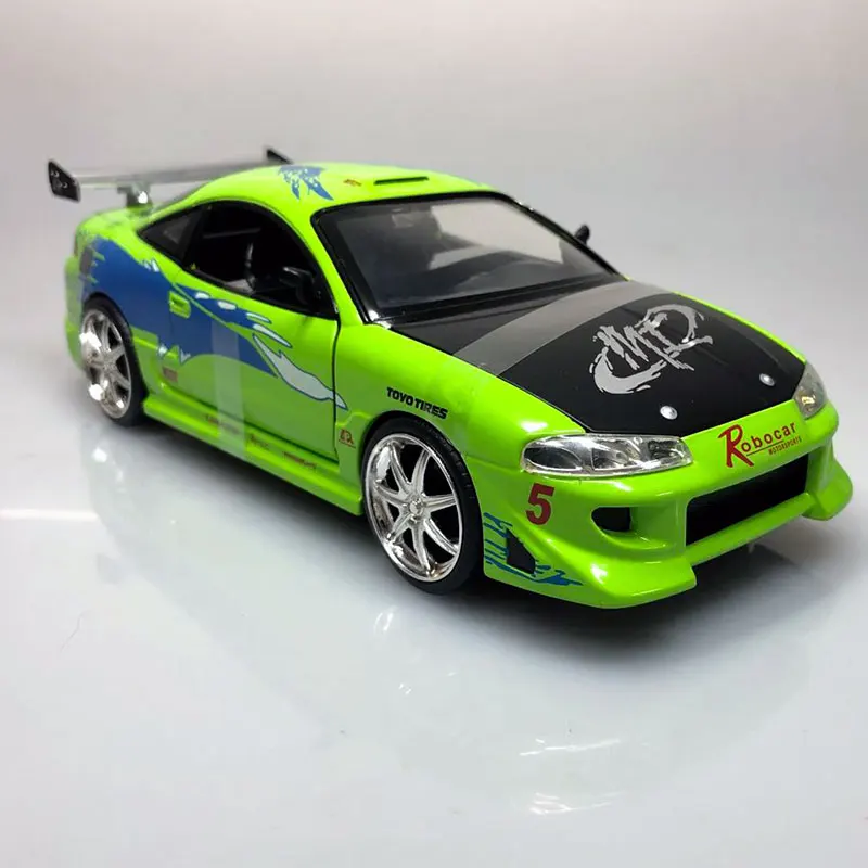 JADA 1/24 весы серии фильмов модель игрушка автомобиля Mitsubishi Eclipse литья под давлением