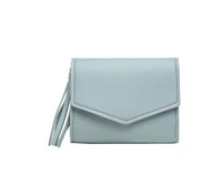 new brand leather wallet women long zipper coin purses tassel design clutch wallet female money credit card holder