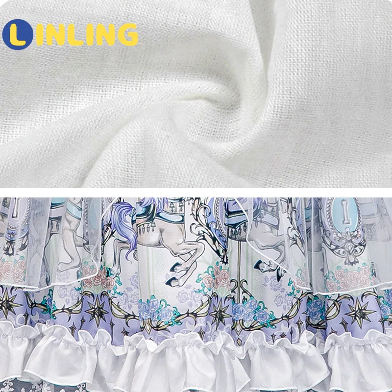 

LINLING New Kids Costume Clothing Girl Princess Dresses Halloween Christmas Dress Up Party Clothes Birthday Party Clothes P856