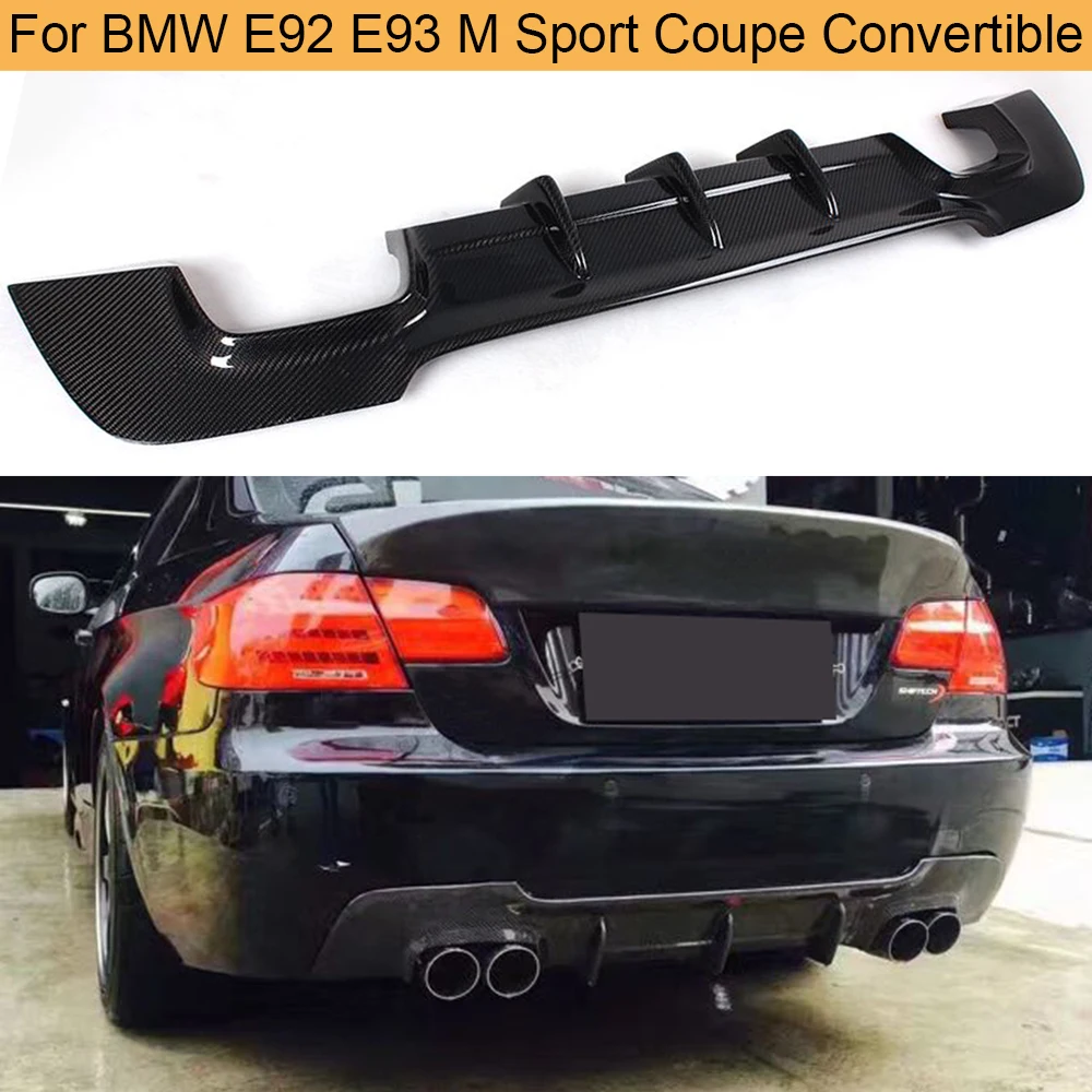 Задний диффузор из углеродного волокна для BMW E92 E93 M Sport Coupe Convertible Tech Bumper 2007 2013 325i