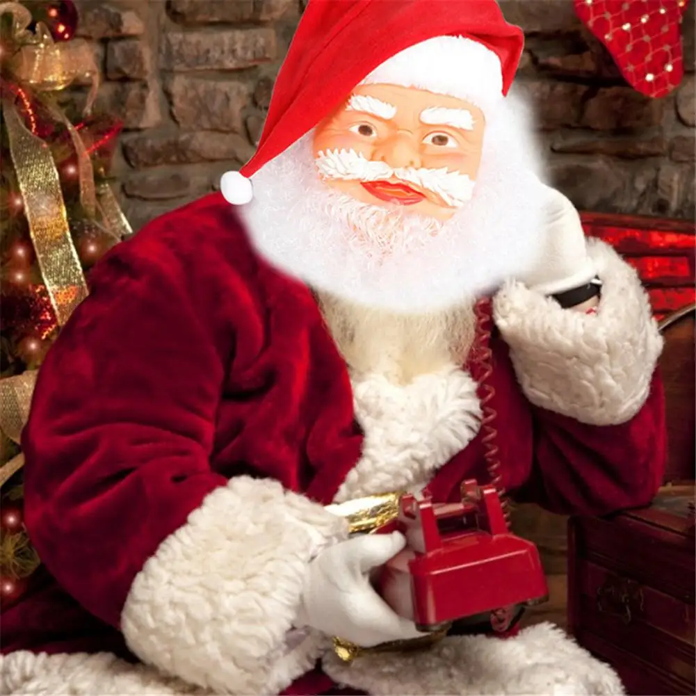 Маска Санта Клауса Реалистичная латексная маска на все лицо забавный реквизит