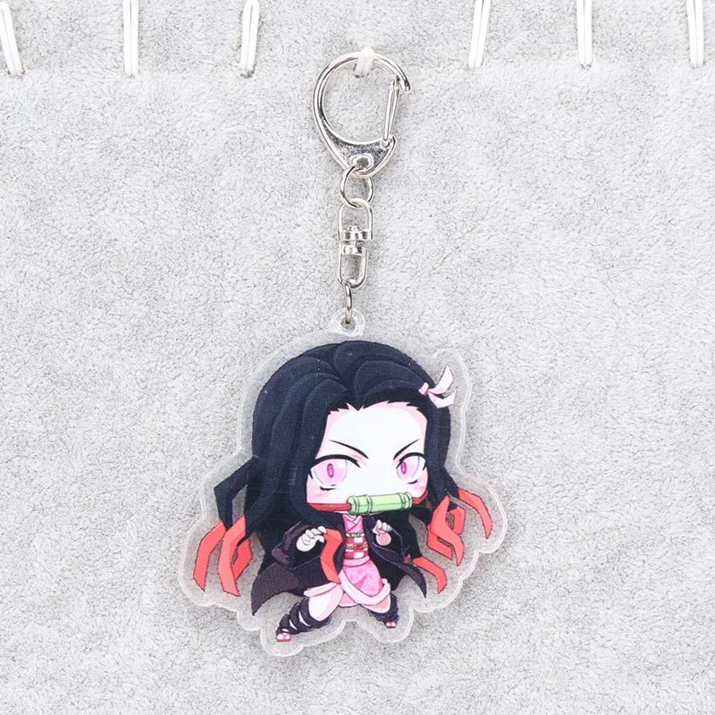 Acrylic keychain5 5,5-16 см Kimetsu no Yaiba акриловый демон убийца Kimetsu no Yaiba брелок Tanjirou Nezuko Kamado фигурка на акриловой подставке Рождество - Цвет: Acrylic keychain5