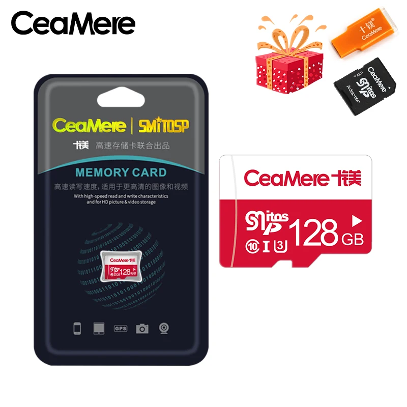 128GB CeaMere карта памяти 256 ГБ 128 Гб 64 Гб U3 UHS-3 32 ГБ Micro sd карта класс 10 UHS-1 флэш-карта памяти Microsd TF/sd карта s для планшета - Емкость: 128GB