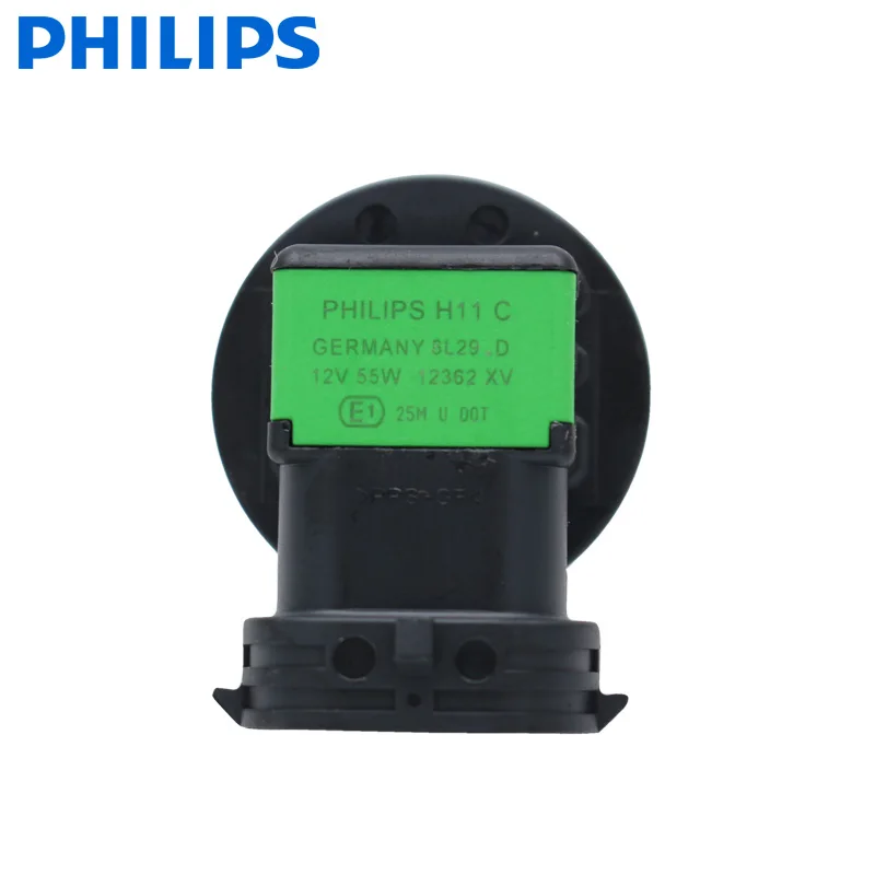 2 шт. автомобильные лампы Philips H11 12 В 55 Вт X treme Vision 100% более яркие настоящие