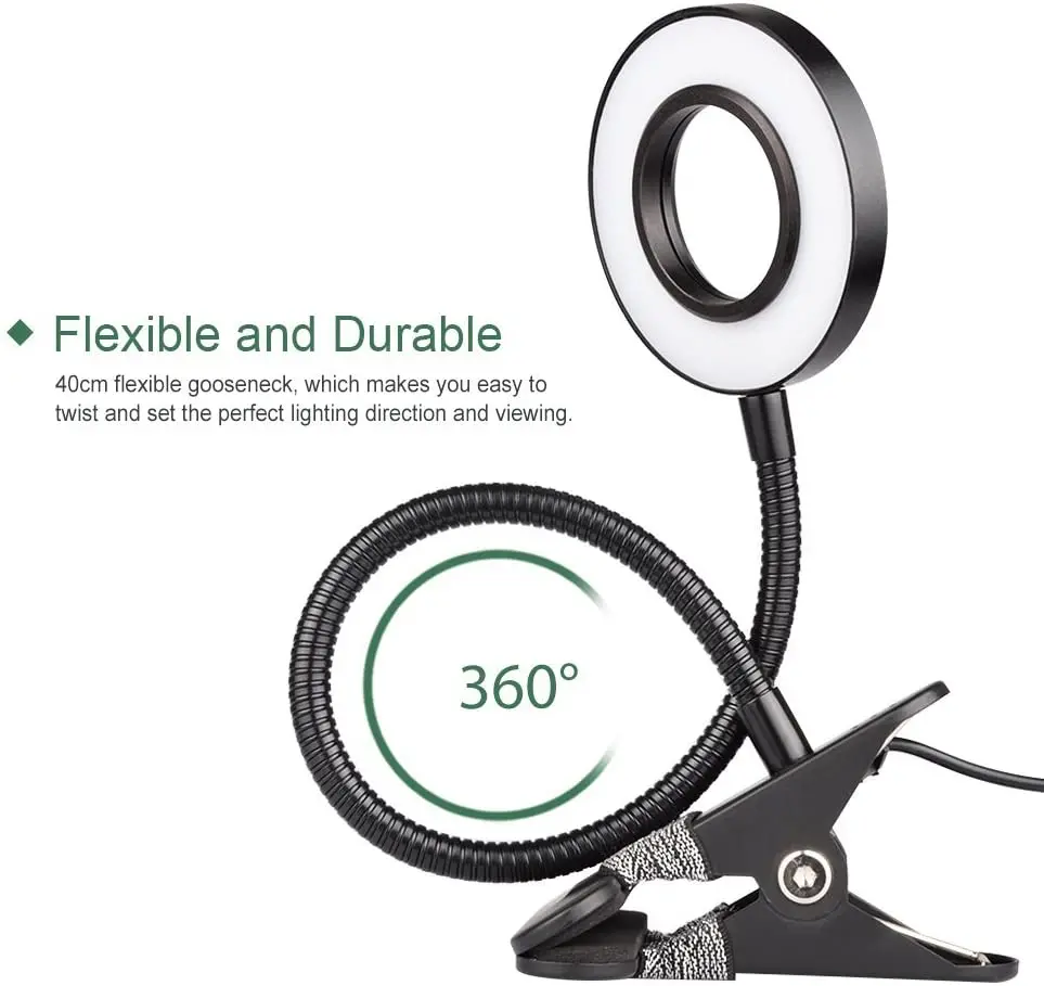 Прищепчатая настольная лампа приглушаемые сенсорные светодиодные лампы для